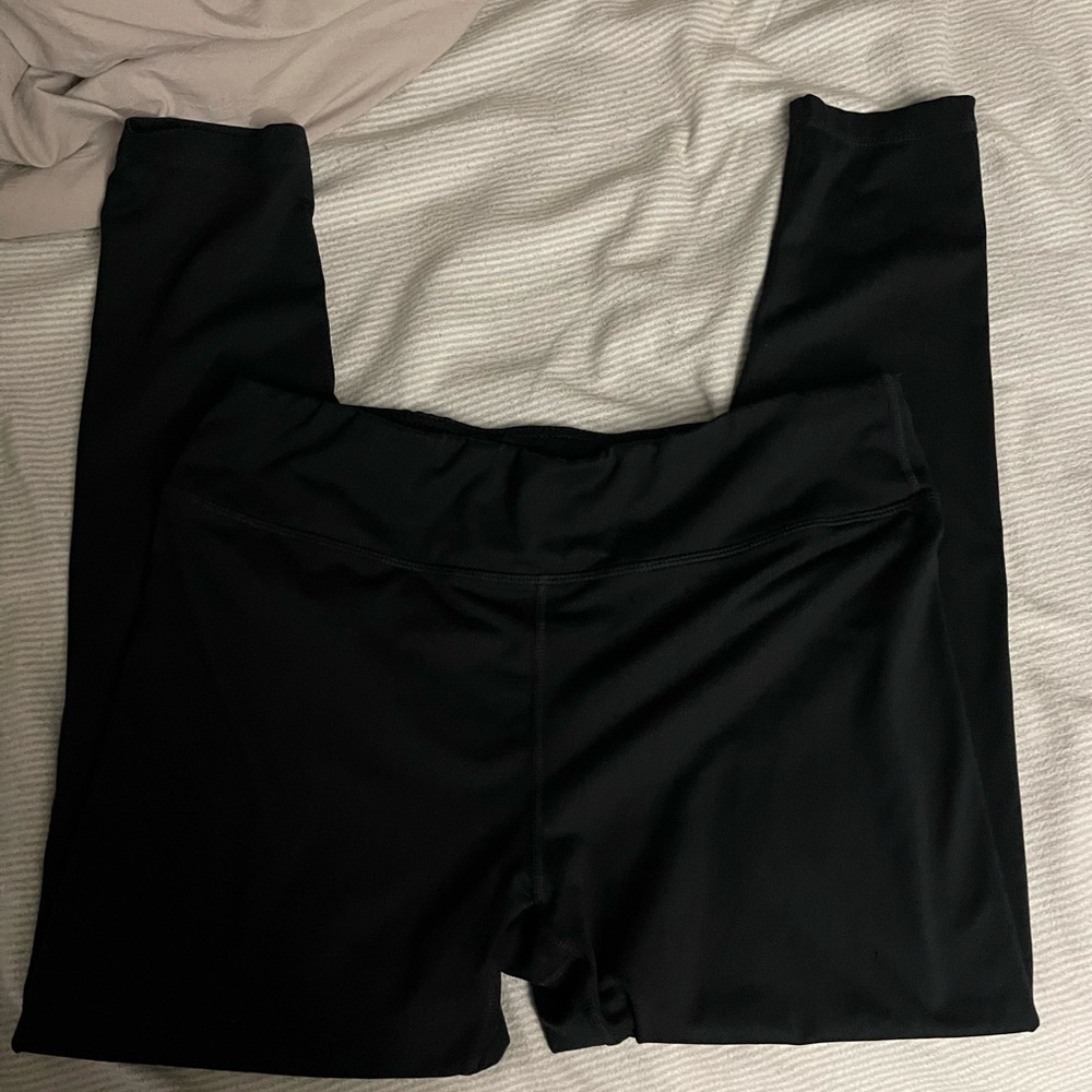 Sport-Tek Black Leggings Sleek Stretchy Full-Length